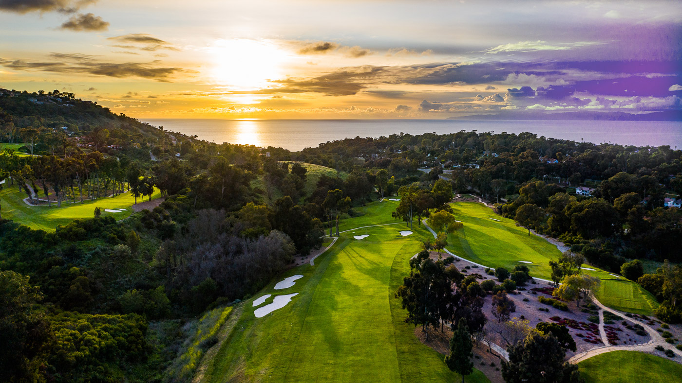Palos Verdes Golf Club at sunset